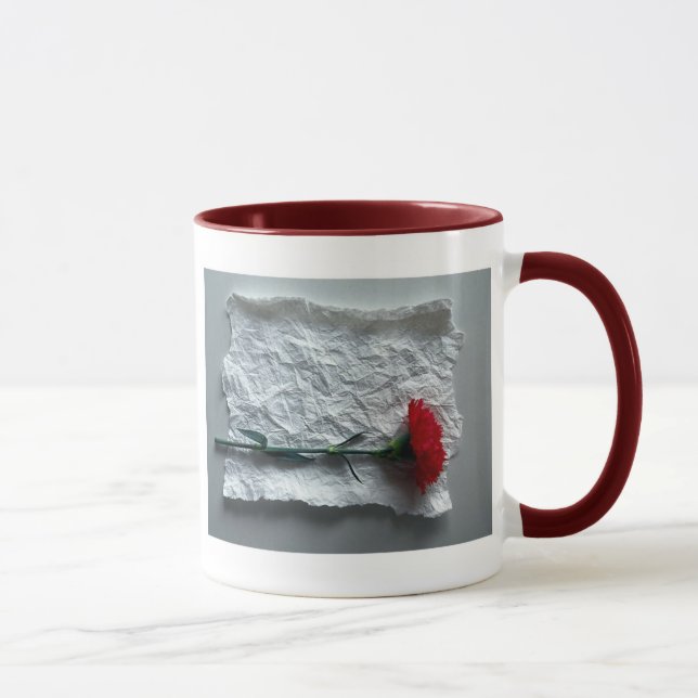 Oeillet rouge - tasse (Droite)