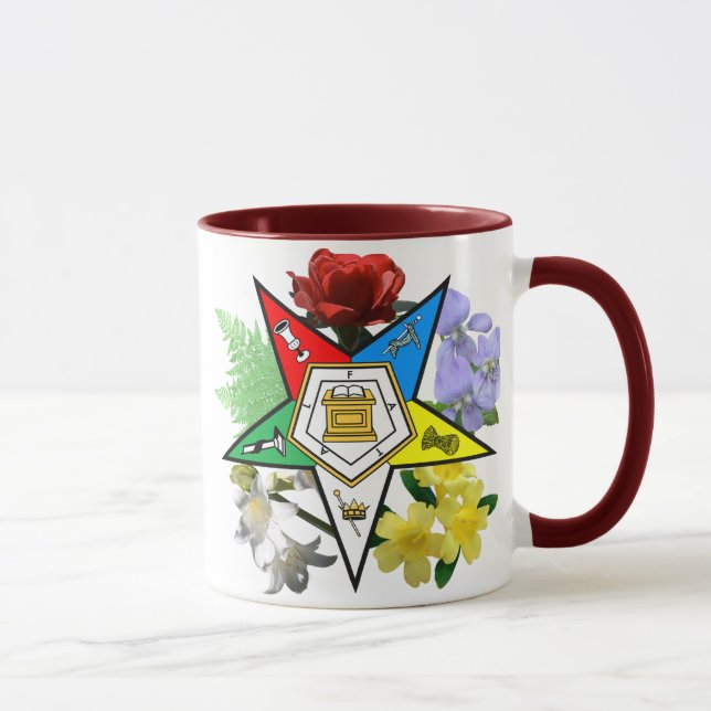 OES floral Emblem Mug (Droite)