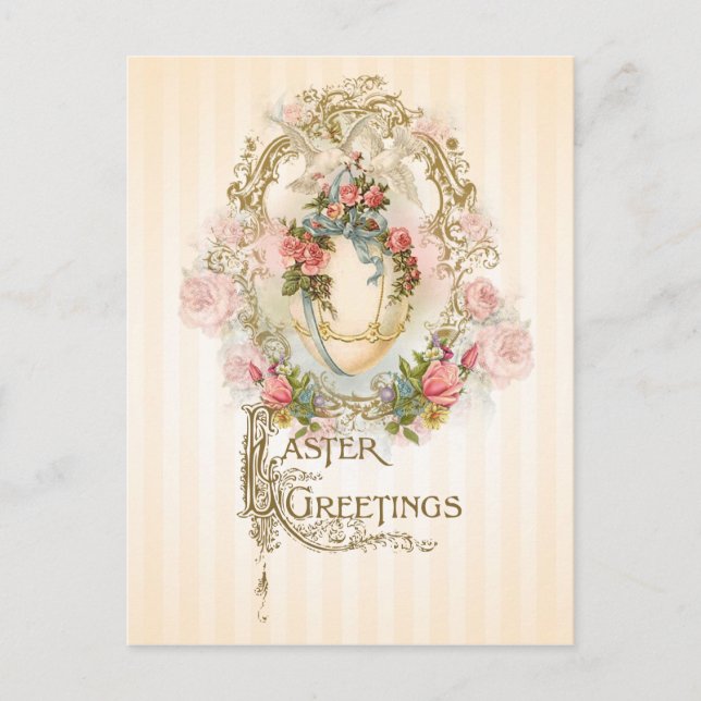 Oeuf céleste - Carte postale de voeux de Pâques (Devant)
