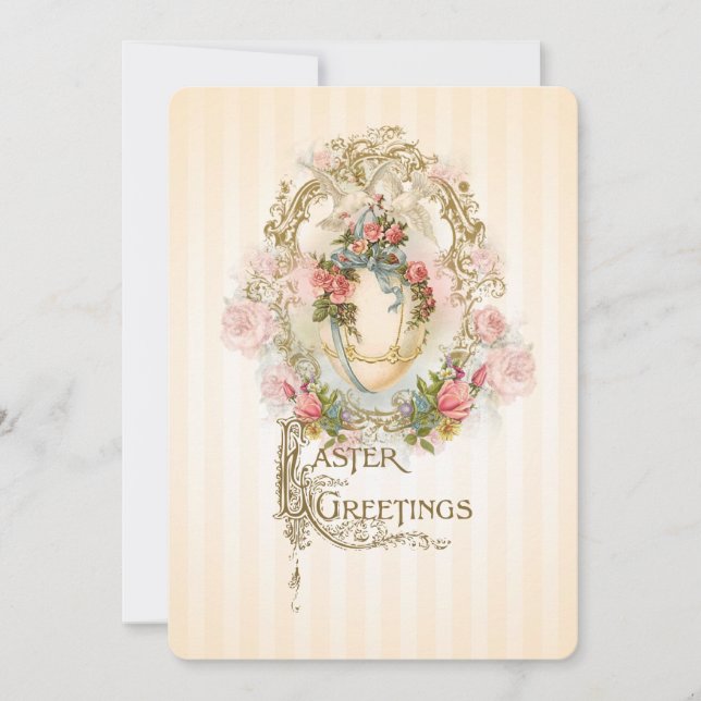 Oeuf céleste - Invitation de voeux de Pâques (Devant)