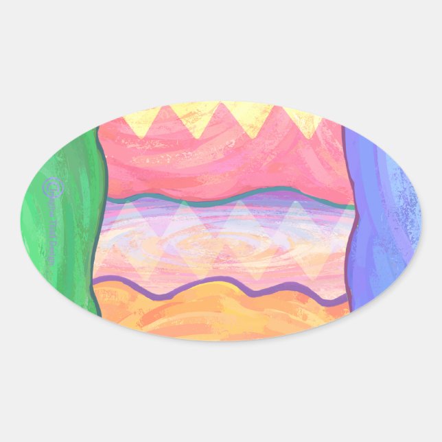 Oeuf de Pâques 4 Stickers (Devant)