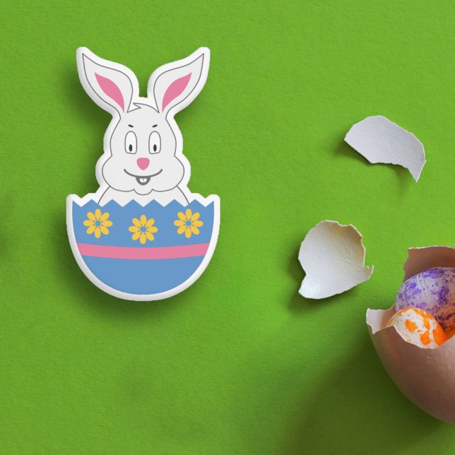 Oeuf de Pâques décoré avec Sticker Bunny (Decorated Easter Egg with Bunny Sticker)
