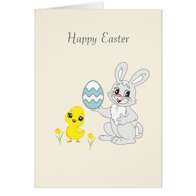 Oeuf de Pâques et lapin (Devant)