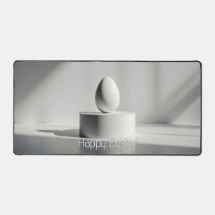 Œuf de Pâques minimaliste sur un piédestal moderne