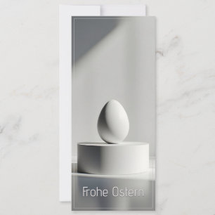 Œuf de Pâques minimaliste sur un socle moderne
