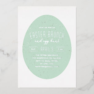 OEuf écrêté Invitation à la fête de chasse de Pâqu