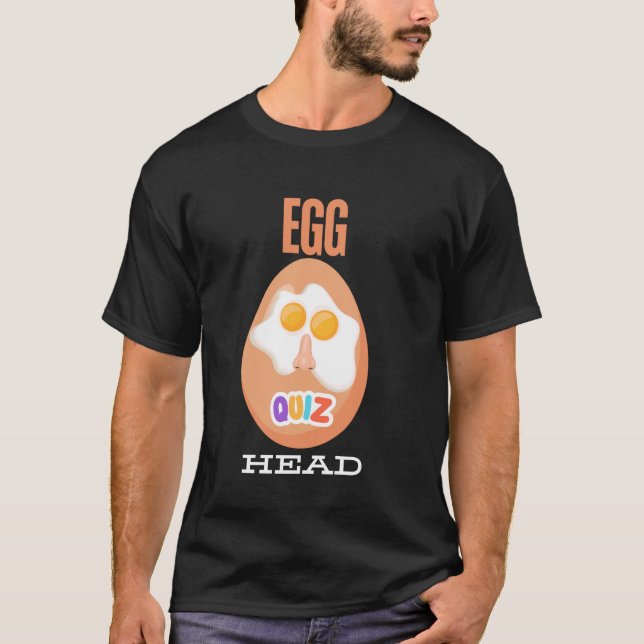 Oeuf Head Smarty Pant T-shirt Funny Quiz équipe (Devant)