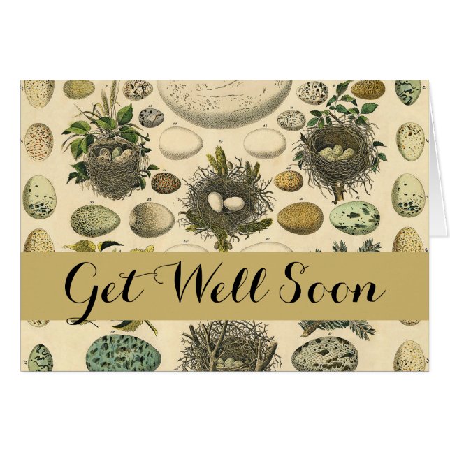 OEuf vintage Nid Art Peinture OEufs (Devant horizontal)