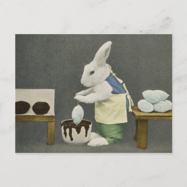 OEufs au chocolat du lapin de Pâques Carte postale (Devant)
