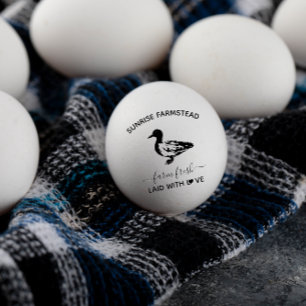 Oeufs de canard frais de la ferme Tampon à oeuf