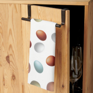 OEufs de ferme Serviette de cuisine