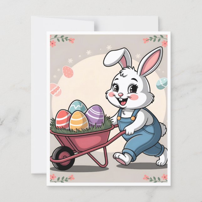 OEufs de lapin de Pâques et papeterie (Devant)