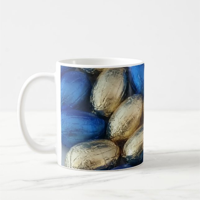 Oeufs de Pâques Bleus Golden, Mug (Gauche)