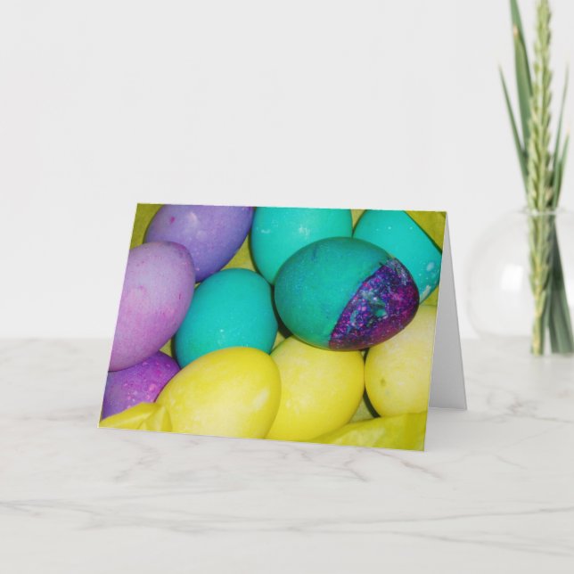 "OEufs de Pâques" Carte de Pâques (Devant)