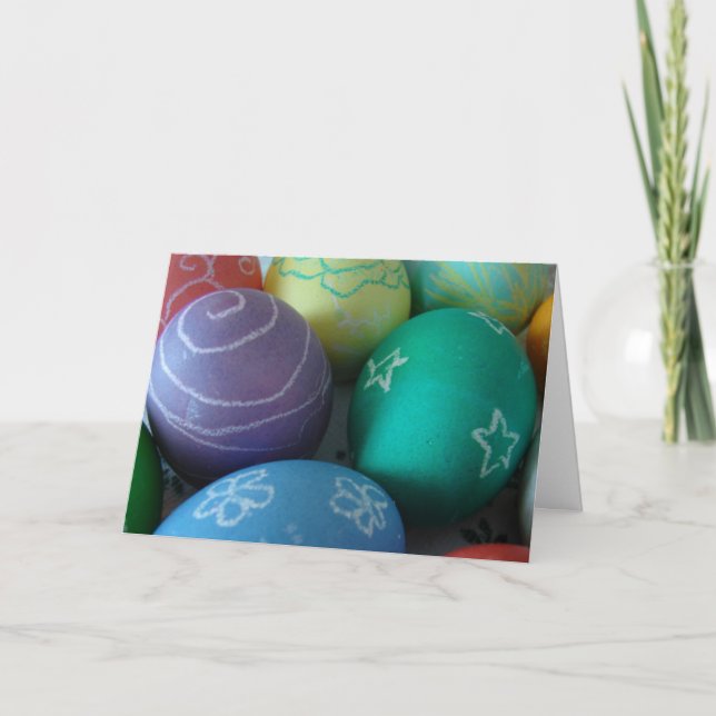 Oeufs de Pâques - Carte de voeux (Devant)