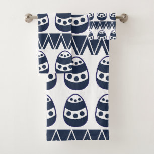 Oeufs de Pâques Chevron Stripes heureux Motif de P