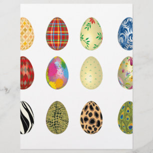 oeufs de Pâques colorés