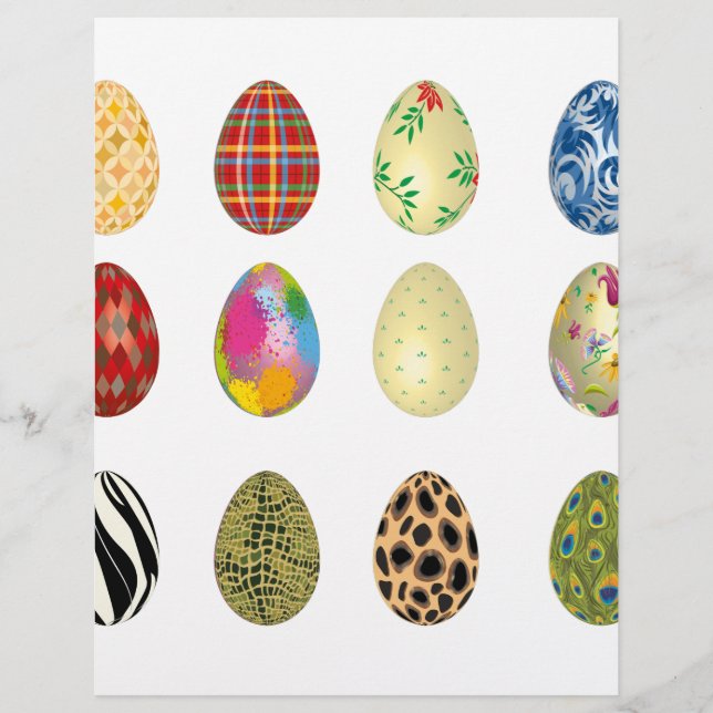oeufs de Pâques colorés (Devant)