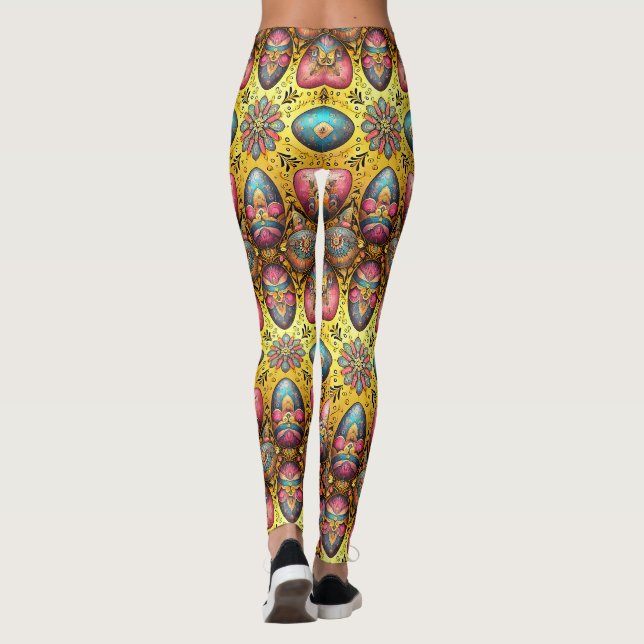ŒUFS DE PÂQUES ~ Extravaganza 3D ~ Leggings (Dos)