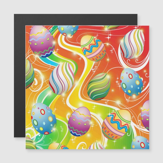 Œufs de Pâques Motif Festif (Devant / Derrière)