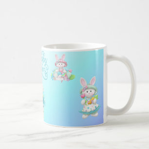 Oeufs de Pâques Pastel et Mug de lapin