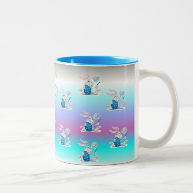 Oeufs de Pâques Pastel et Mug de lapin (Droit)