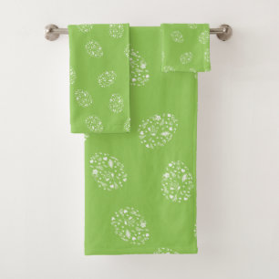 OEufs de Pâques vert motif