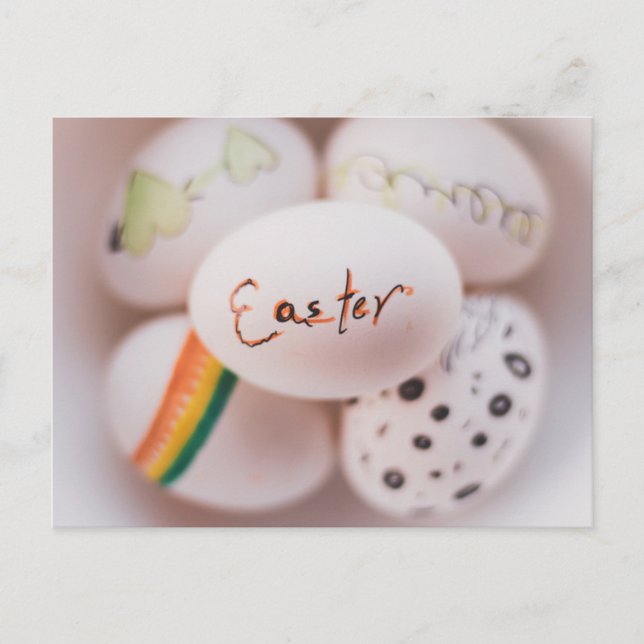 Oeufs dessinés Carte postale de Pâques (Devant)