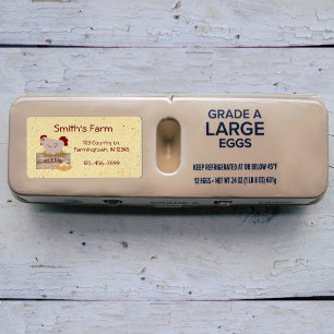 Oeufs frais Étiquette personnalisé