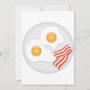 Oeufs Frits Et Invitations De Bacon