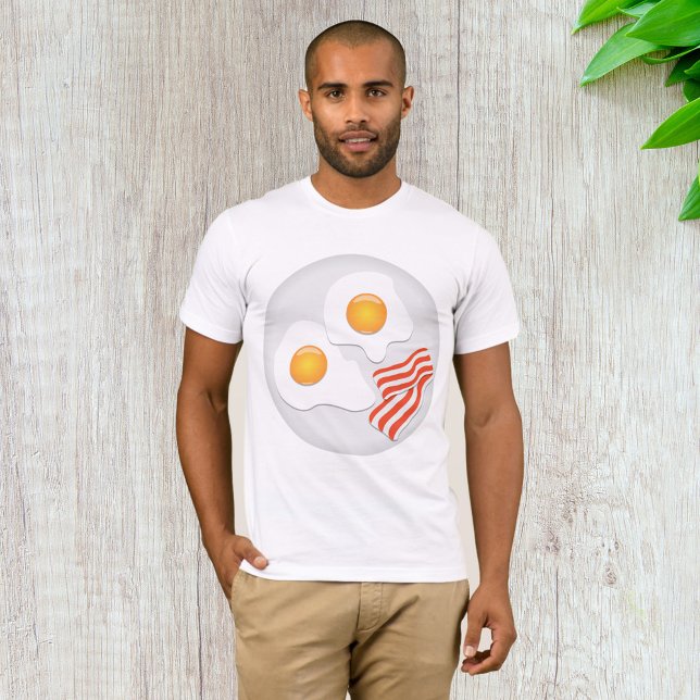 Oeufs Frivés Et Bacon Petit Déjeuner Mens T-Shirt (Créateur téléchargé)
