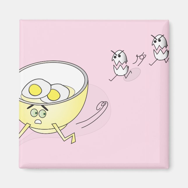 OEufs pourchassant un aimant de bol (Devant)