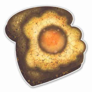 Oeufs sur Sticker Toast