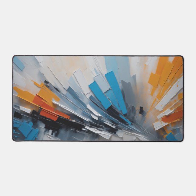 Oeuvre Abstraite de couleurs de peinture (Recto)