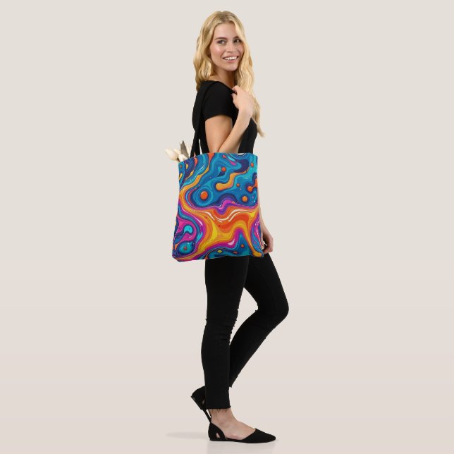 OEuvre Abstraite de surface 1200 - Sac fourre-tout (Sur le modèle)