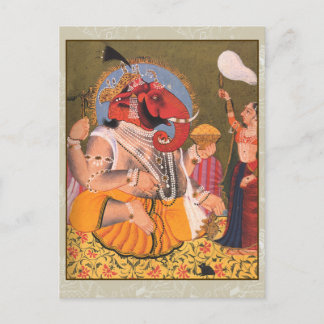 Oeuvre colorée de Ganesh sur cartes
