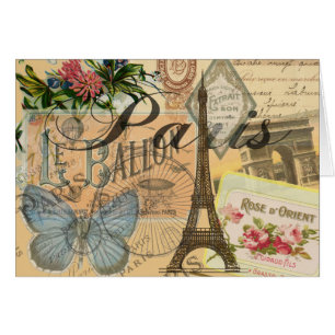 Oeuvre colorée Vintage voyage Paris France