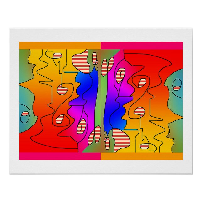 Oeuvre d'art Affiche Mélange de choses disparates (Devant)