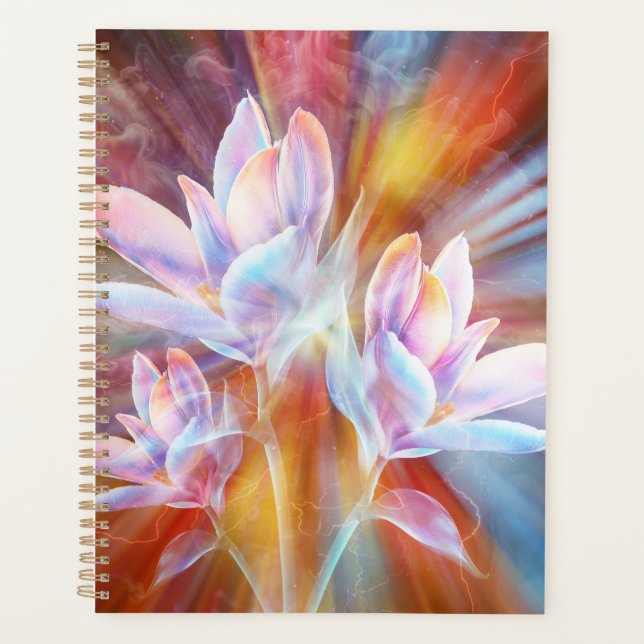 Œuvre d'art de fleurs modernes abstraites (Devant)