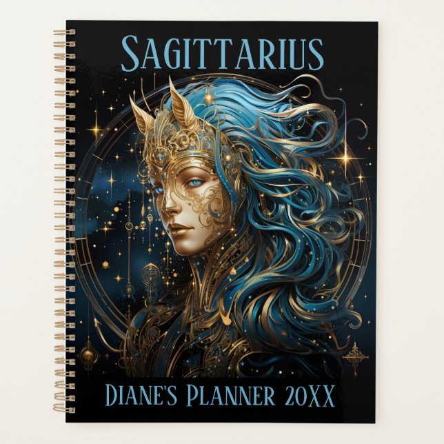 Œuvre d'art du zodiaque Sagittaire mystique  (Devant)