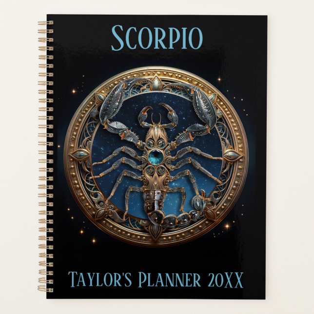 Œuvre d'art du zodiaque Scorpion mystique  (Devant)