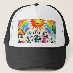 Œuvre d'art enfant fier Dessin enfants Casquette