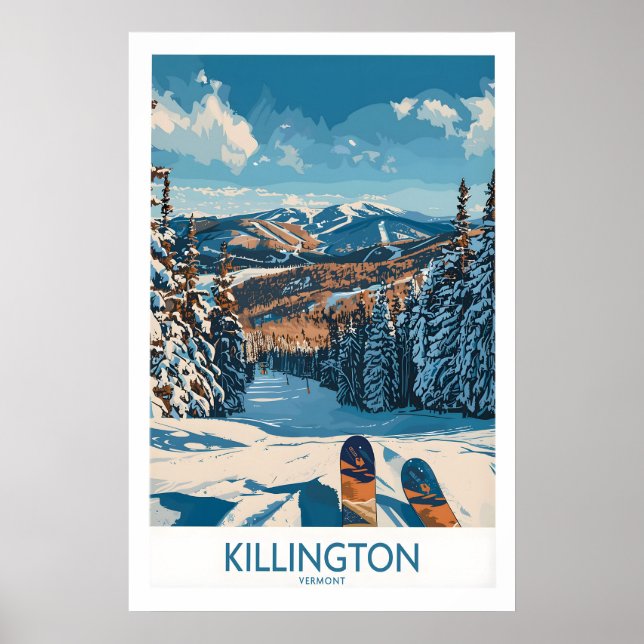 Œuvre d'art murale de Killington - Impression de s (Devant)