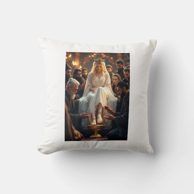 Oeuvre d'art romantique de couple Coussin – Héros  (Recto)