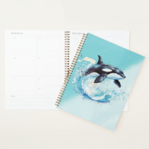 Œuvre d'art sur la faune marine Turquoise Splash O