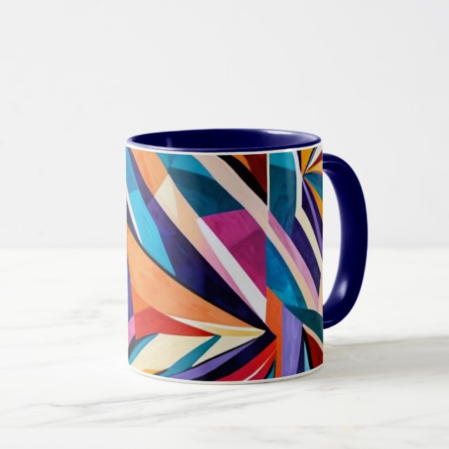 OEuvre géométrique Abstraite 1223 - Mug (Devant droit)