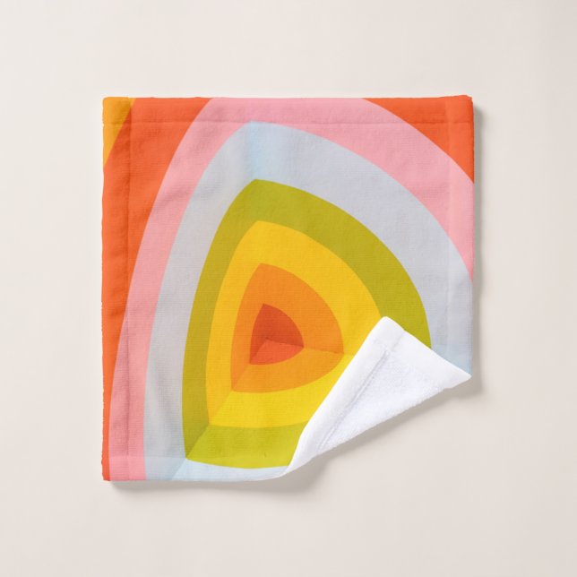 OEuvre murale multicolore (Gant de toilette)