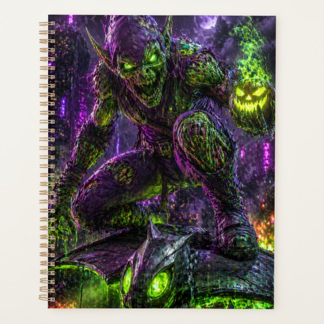 Œuvre murale Neon Zombie Goblin – Mutant Horreur C (Devant)