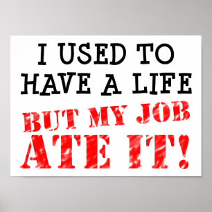 OEuvres Ate My Life Funny Poster