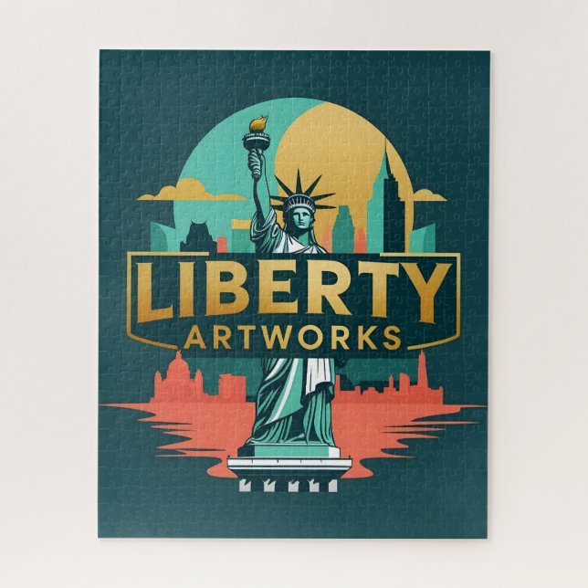 Oeuvres Liberty Skyline Puzzle (Vertical)